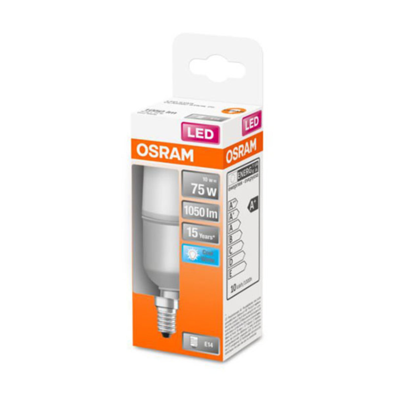LED-pære Star Stick E14 9W matt 4000K nøytralhvit detalj