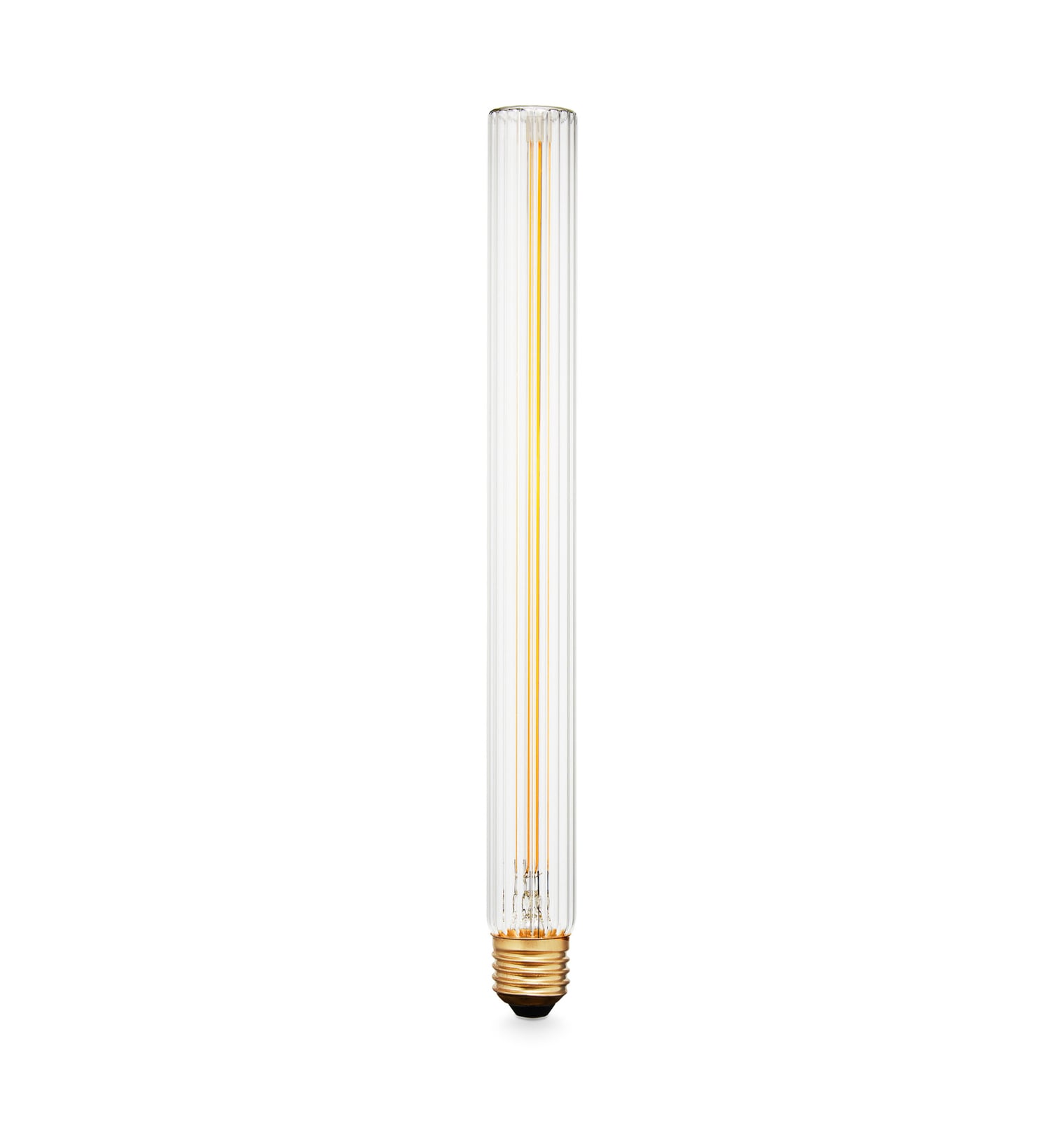LED-pære Tube 300 Plissé E27 4W 2200K dimbar forfra