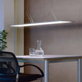 LED pendellampe 3422 rektangulær dimbar aluminium 120 cm 50W forfra