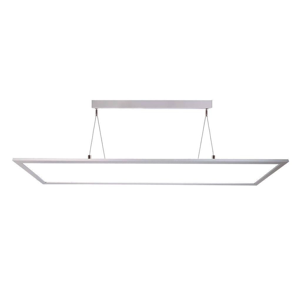 LED pendellampe 3422 rektangulær dimbar aluminium 120 cm 50W bakside