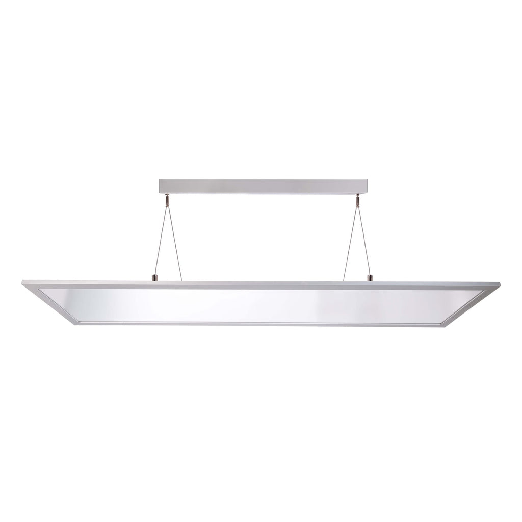 LED pendellampe 3422 rektangulær dimbar aluminium 120 cm 50W detalj av diffusor