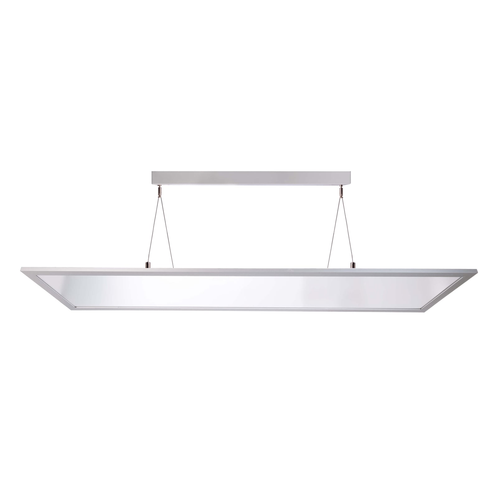LED pendellampe 3422 rektangulær dimbar aluminium 120 cm 50W detalj av diffusor