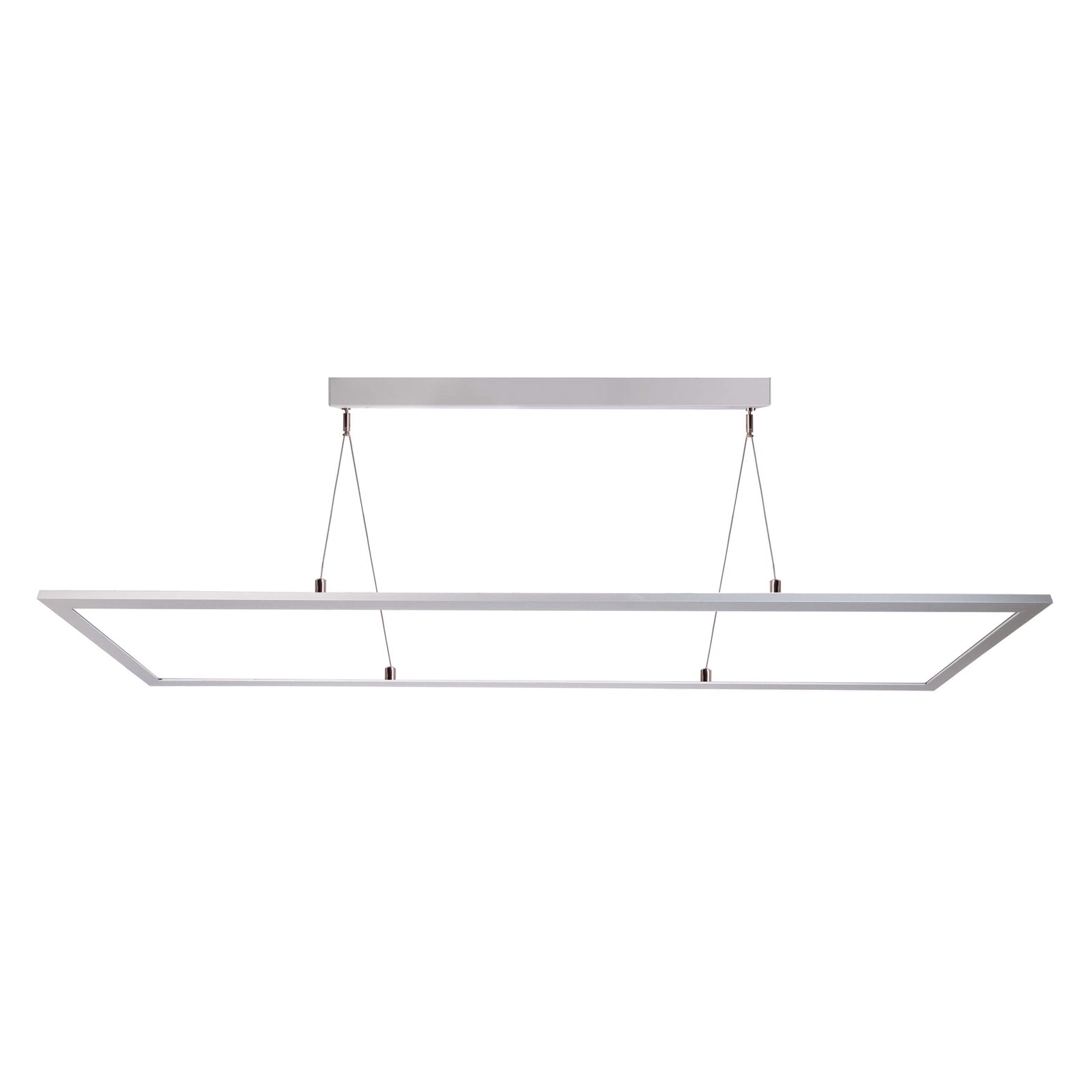 LED pendellampe 3422 rektangulær dimbar aluminium 120 cm 50W montert i rom