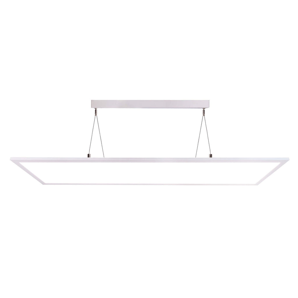 Detalj av LED pendellampe 3422 rektangulær dimbar hvit 120 cm 50W