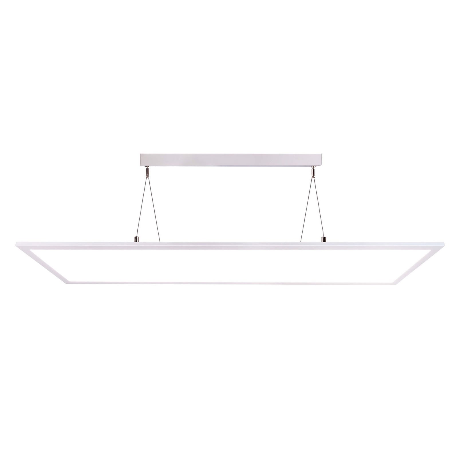 Detalj av LED pendellampe 3422 rektangulær dimbar hvit 120 cm 50W