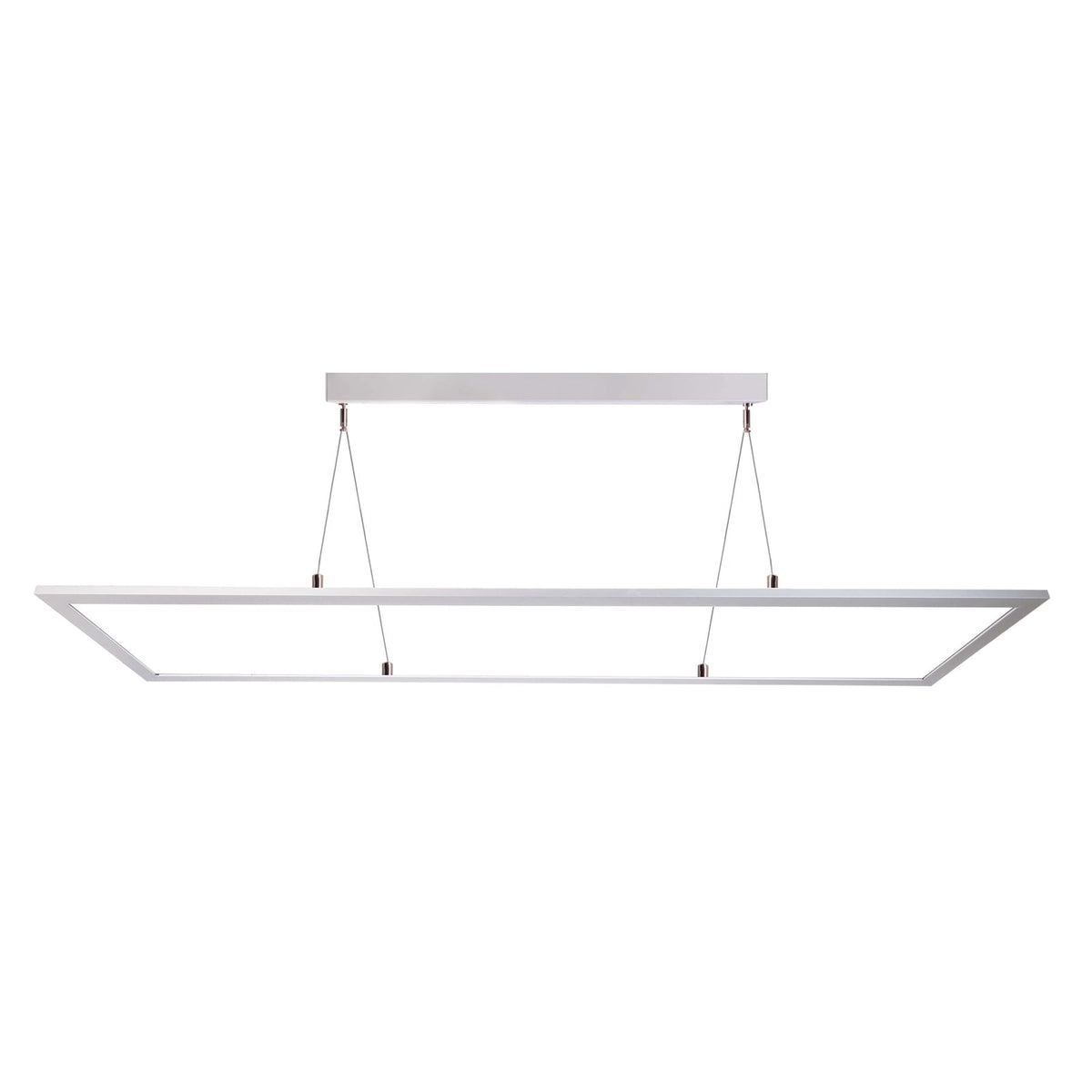 Montert LED pendellampe 3422 rektangulær dimbar hvit 120 cm 50W i rom