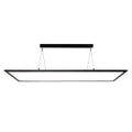 LED pendellampe 3422 rektangulær dimbar svart 120 cm forfra