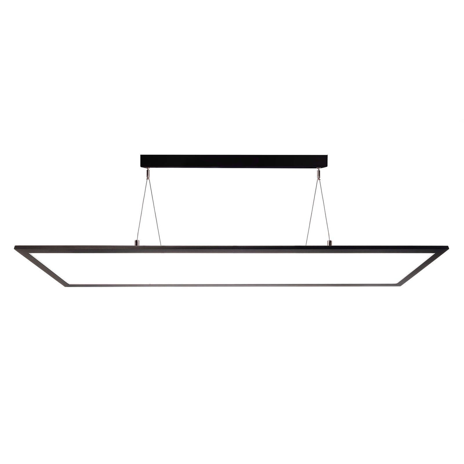 LED pendellampe 3422 rektangulær dimbar svart 120 cm forfra
