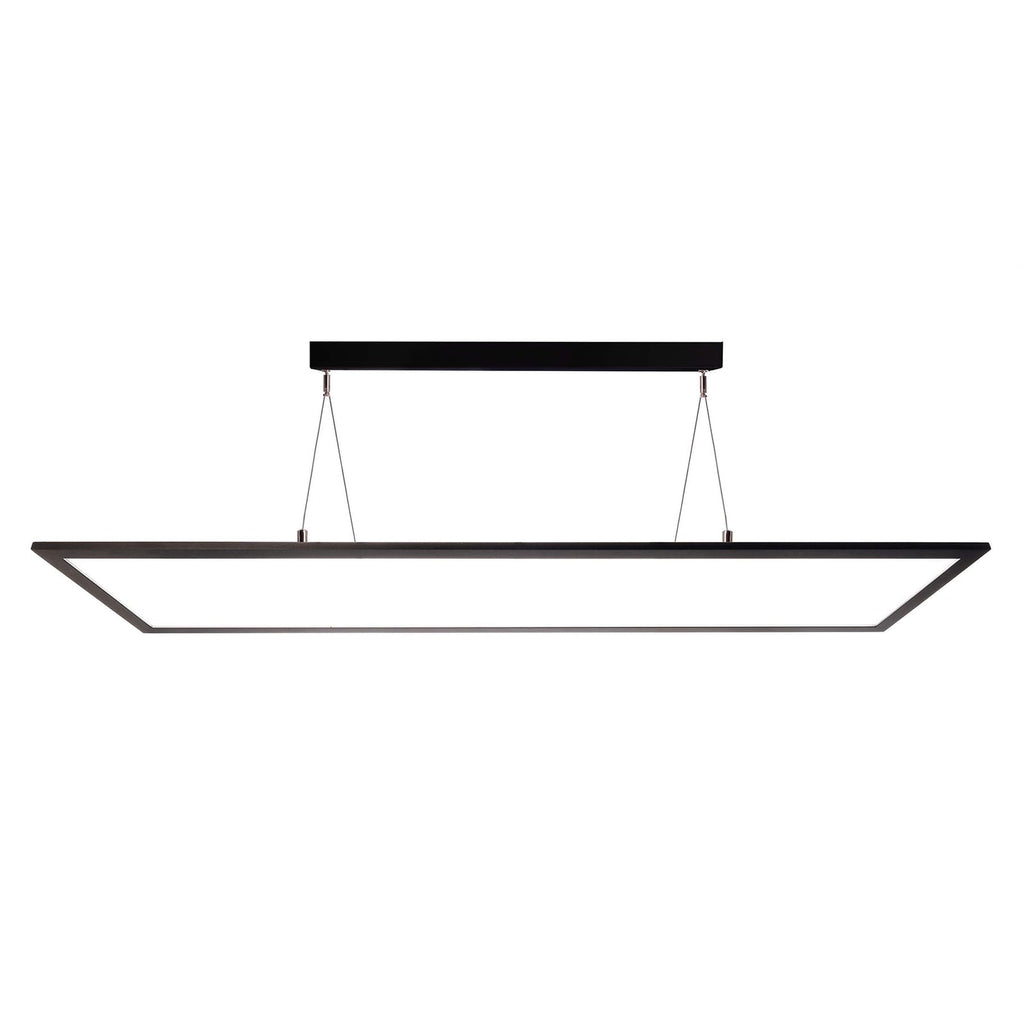 LED pendellampe 3422 rektangulær dimbar svart 120 cm forfra