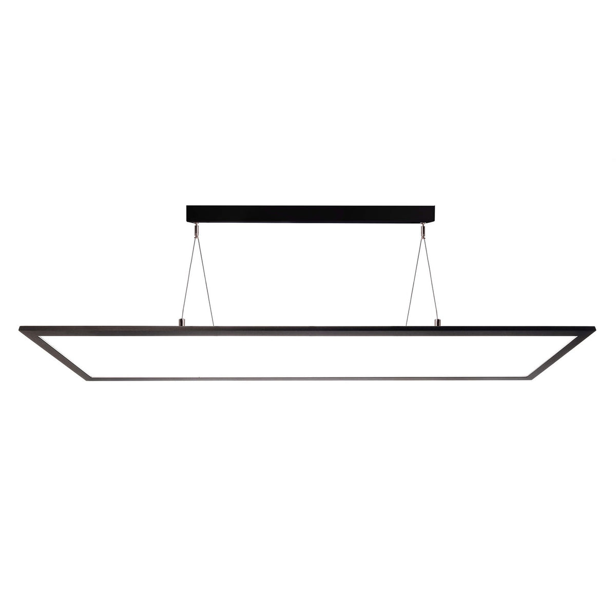 LED pendellampe 3422 rektangulær dimbar svart 120 cm forfra