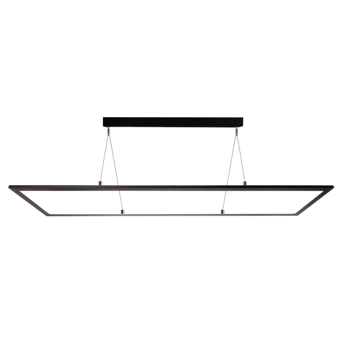 LED pendellampe 3422 rektangulær dimbar svart 120 cm detalj
