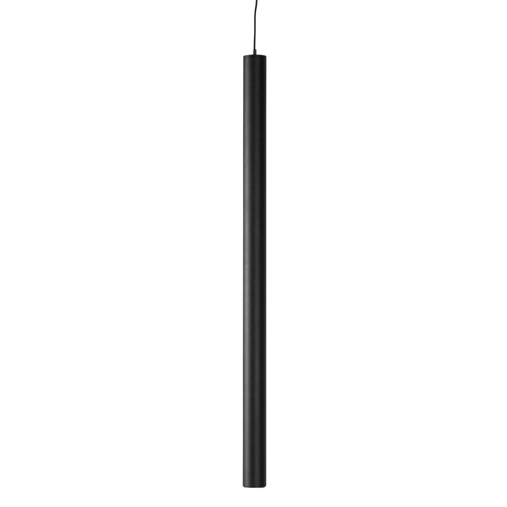 LED-pendellampe 48V Lumaro svart 55 cm dimbar CCT fra siden