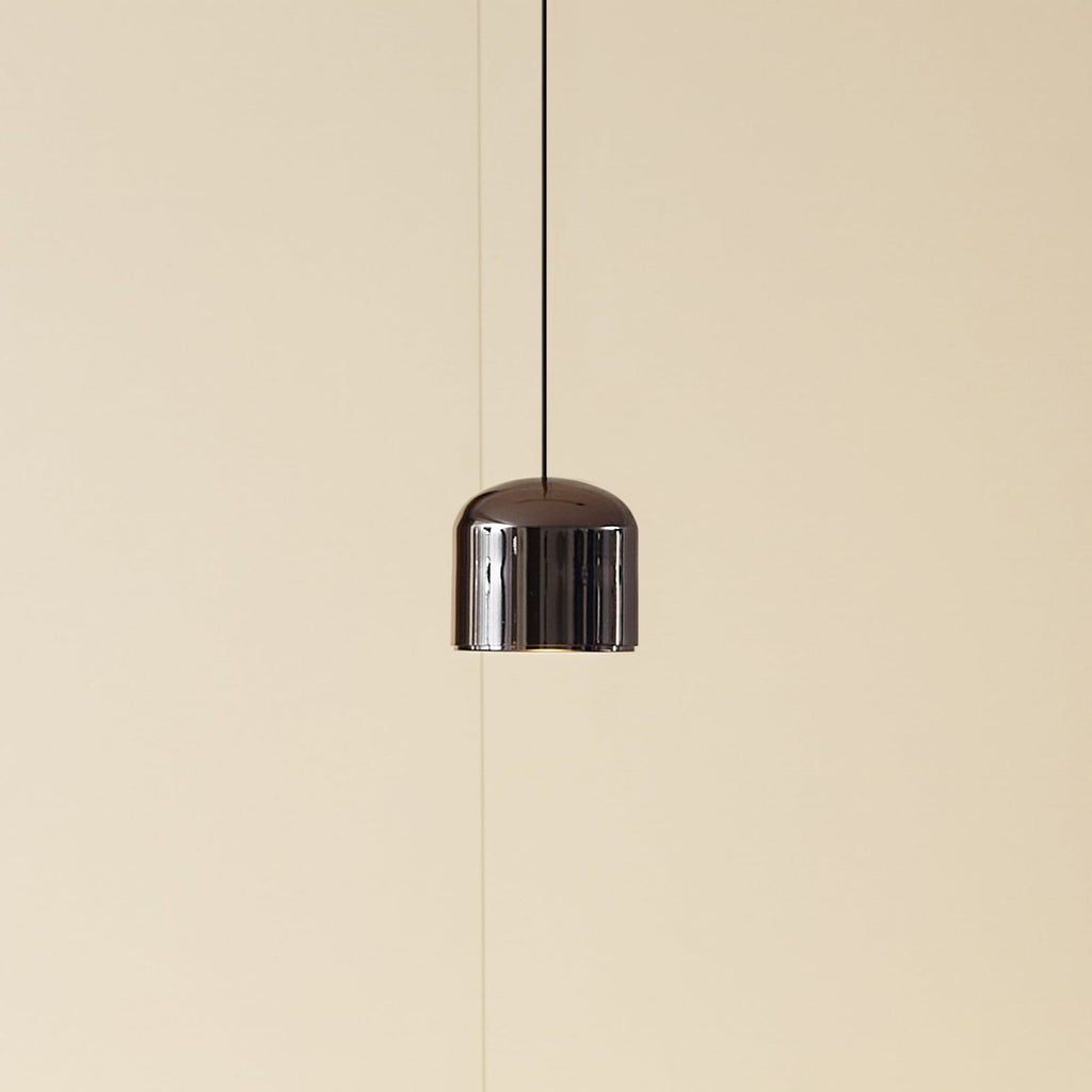 LED-pendellampe 48V Lumaro svart aluminium forfra