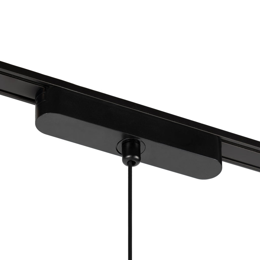 LED-pendellampe 48V Lumaro svart aluminium og Lumaro skinnesystem