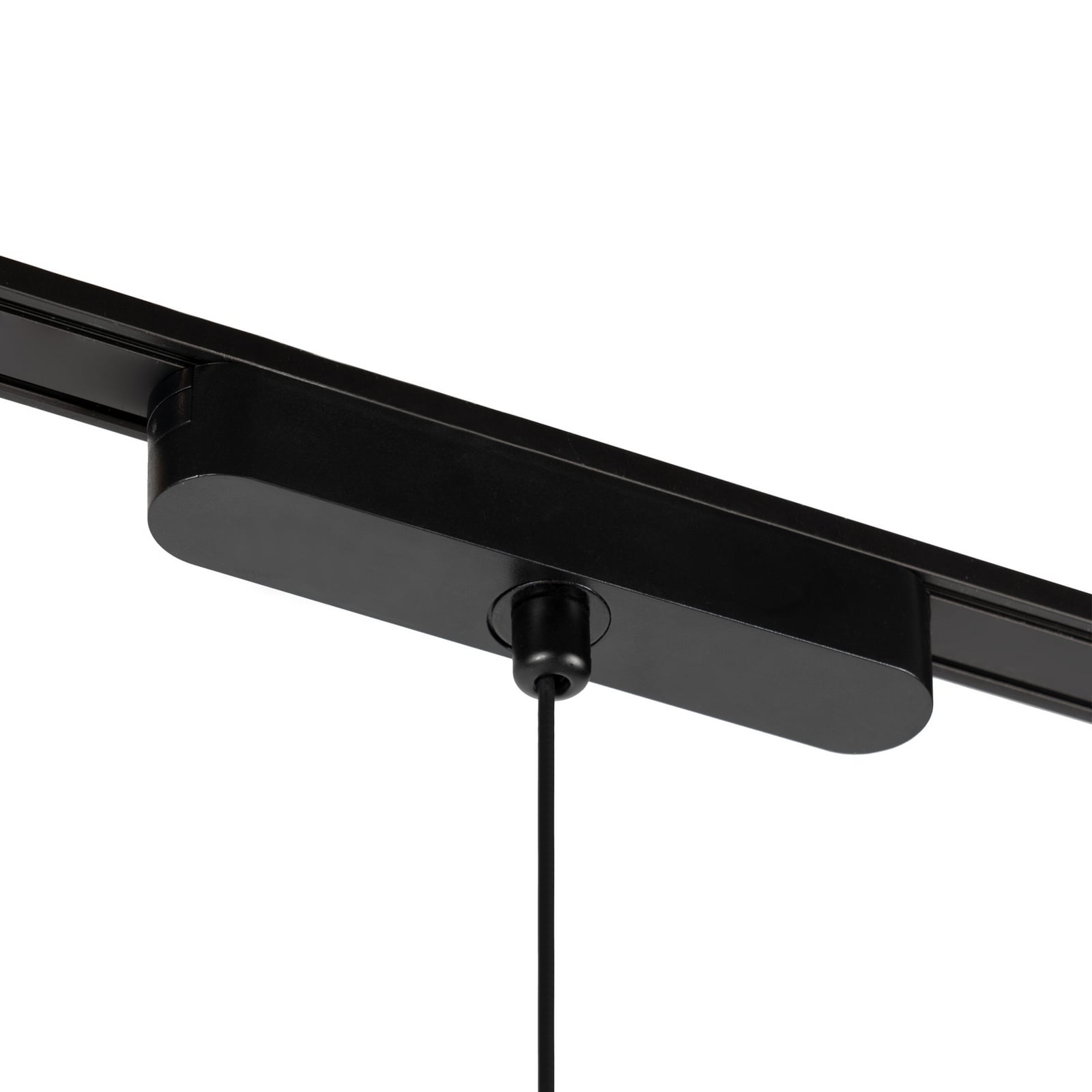 LED-pendellampe 48V Lumaro svart aluminium og Lumaro skinnesystem