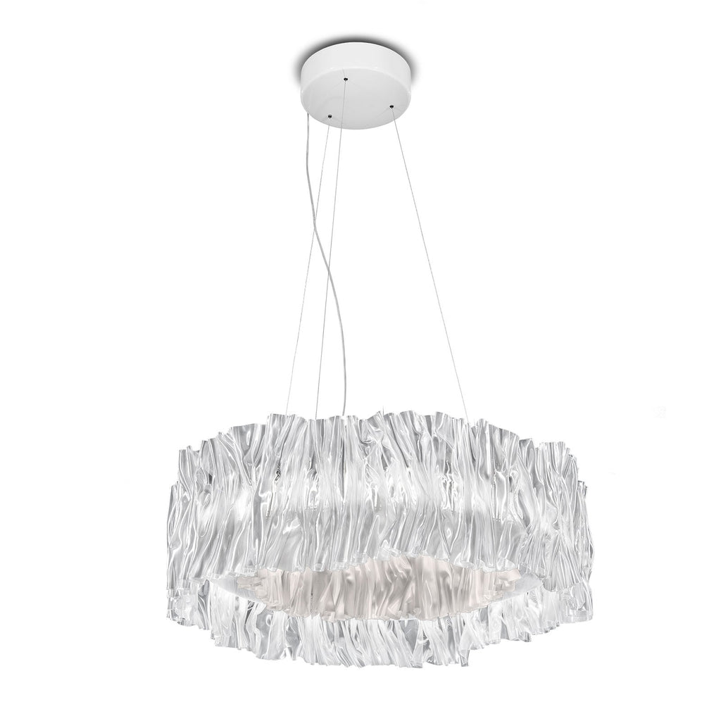 LED pendellampe Accordéon dimbar hvit Ø57 cm 51W forfra