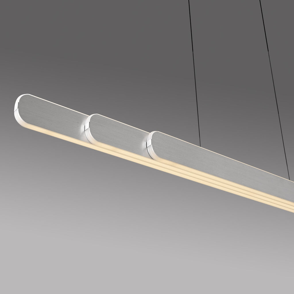 Sidevisning av LED pendellampe Adriana aluminium dimbar CCT 160 cm