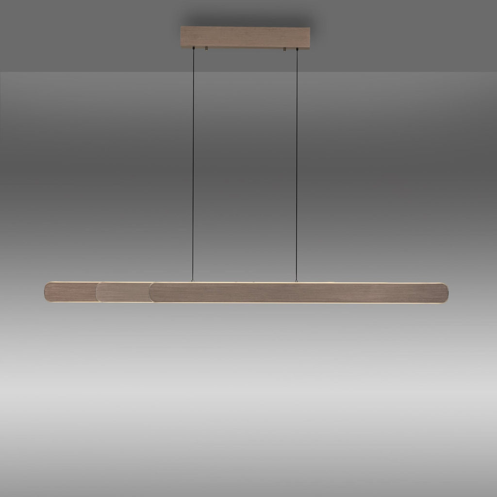 LED pendellampe Adriana brun 160 cm CCT dimbar nærbilde av lampearm