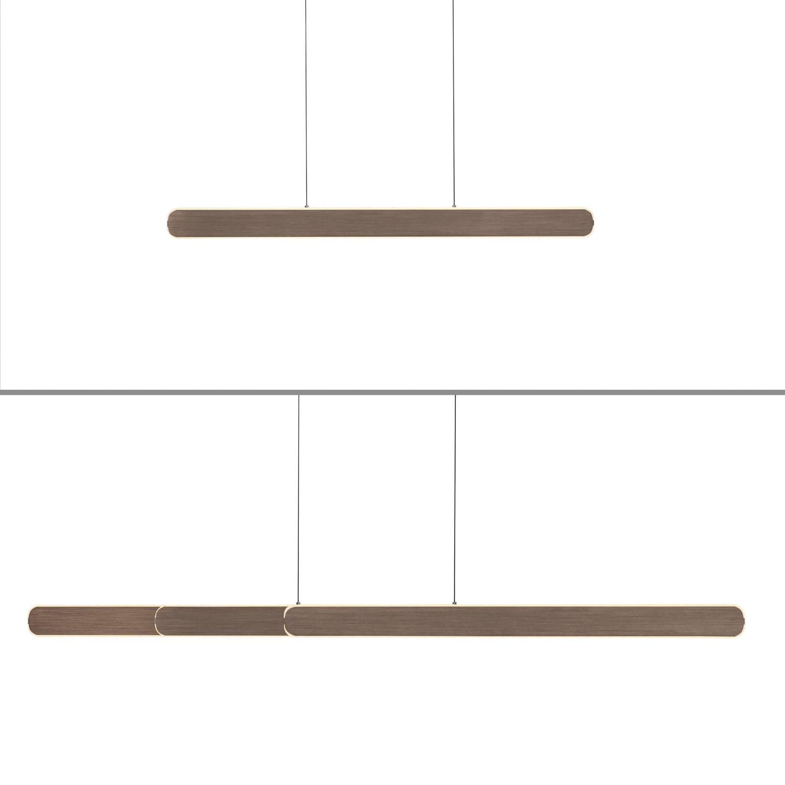 LED pendellampe Adriana brun 160 cm CCT dimbar - Paul Neuhaus
