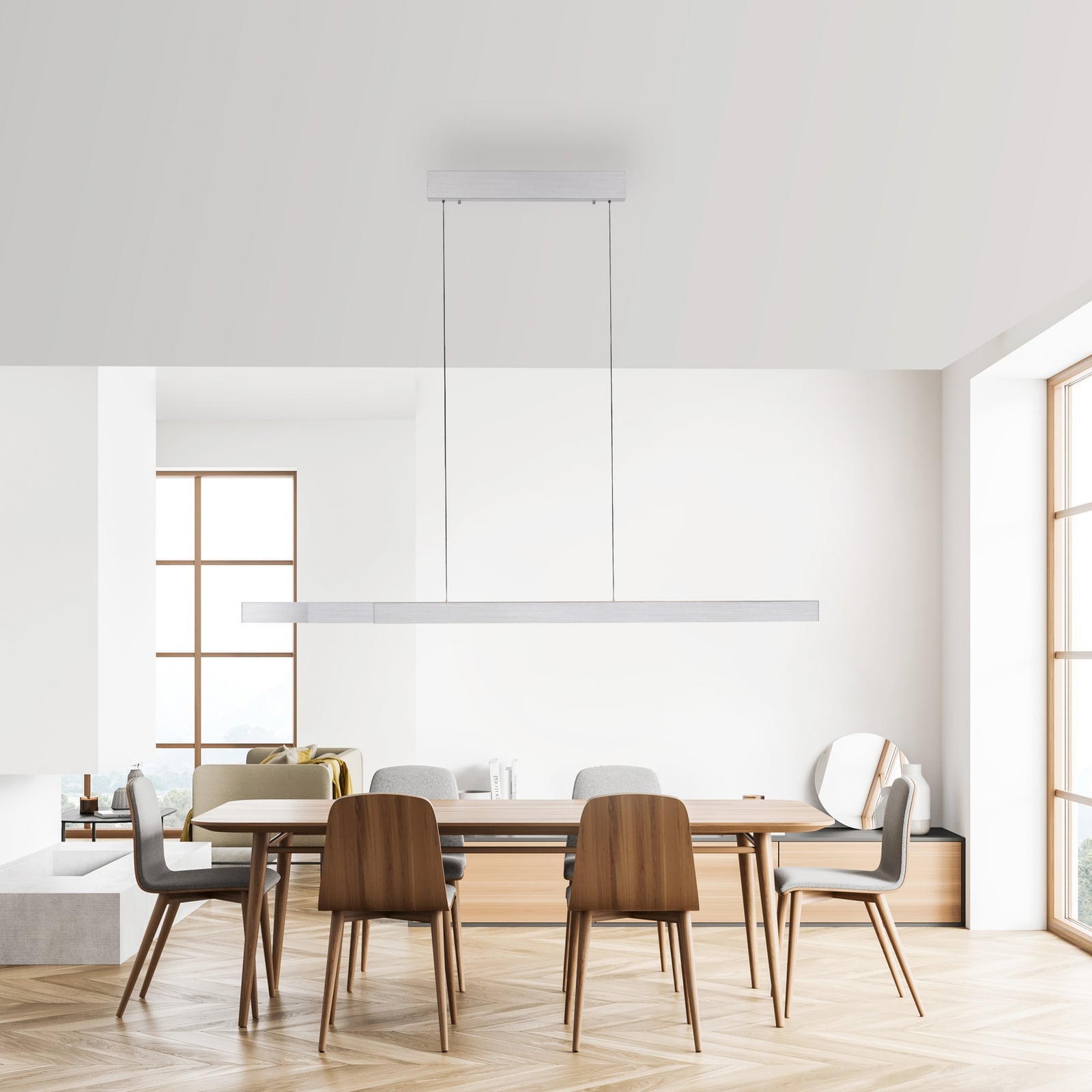 LED pendellampe Adriana Square aluminium bakside