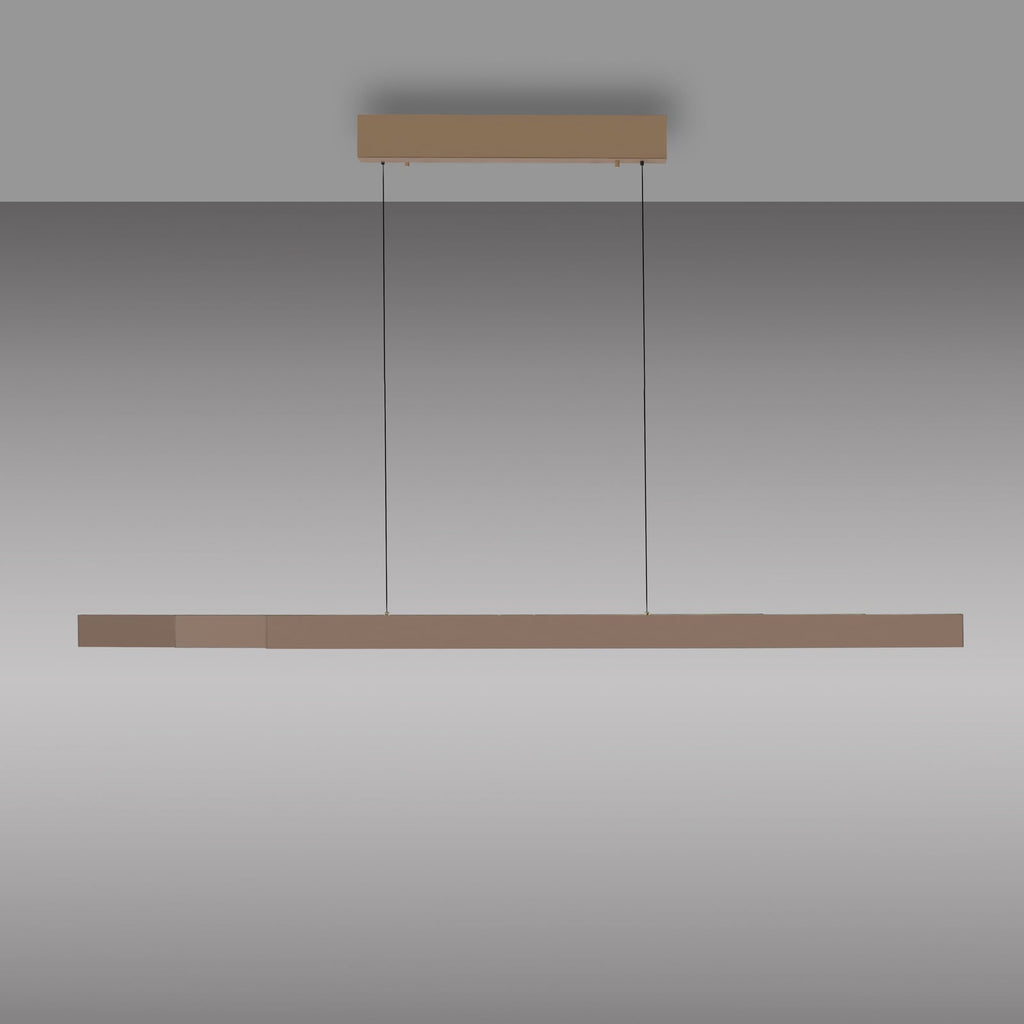 LED pendellampe Adriana Square bronse nærbilde av lampeskjerm