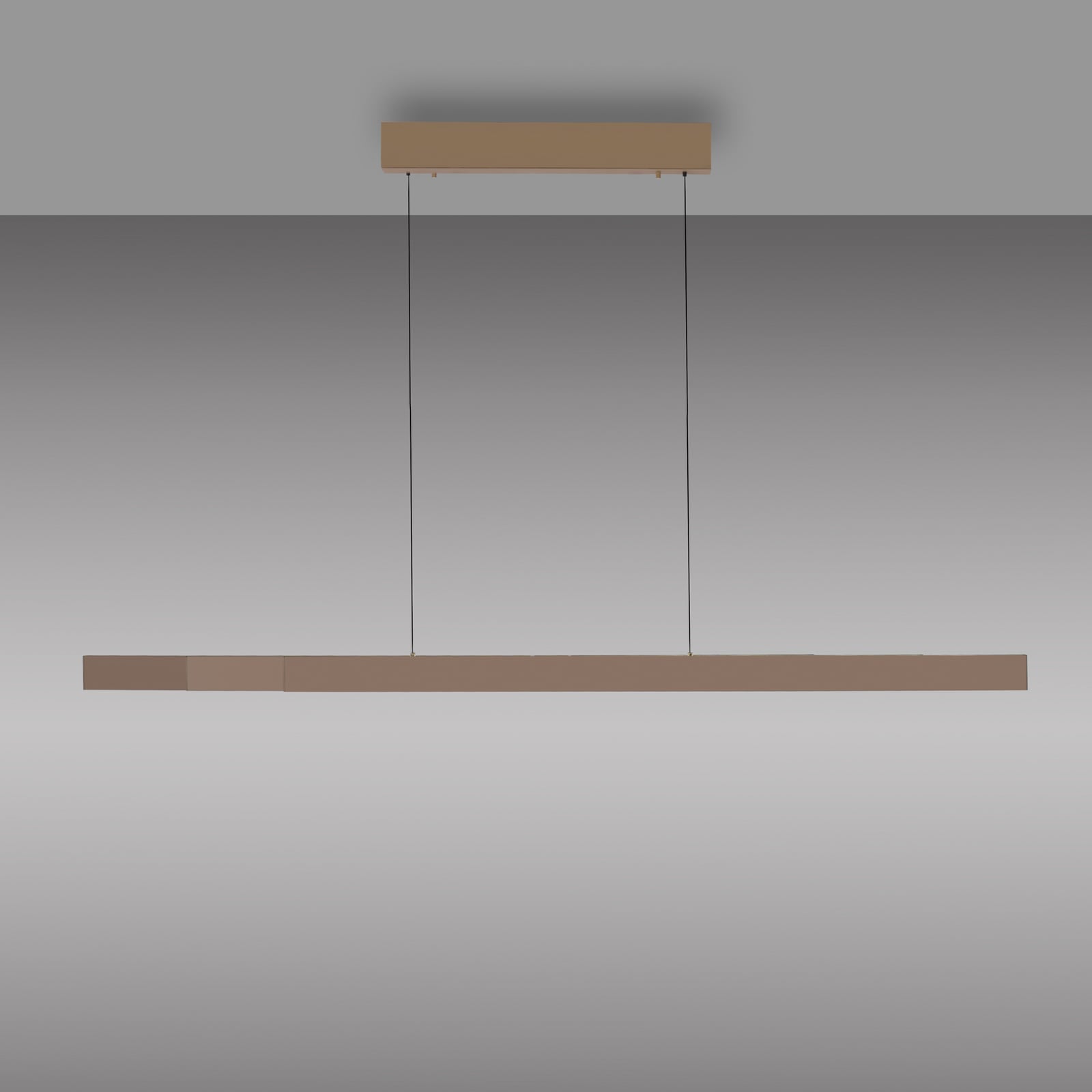 LED pendellampe Adriana Square bronse nærbilde av lampeskjerm