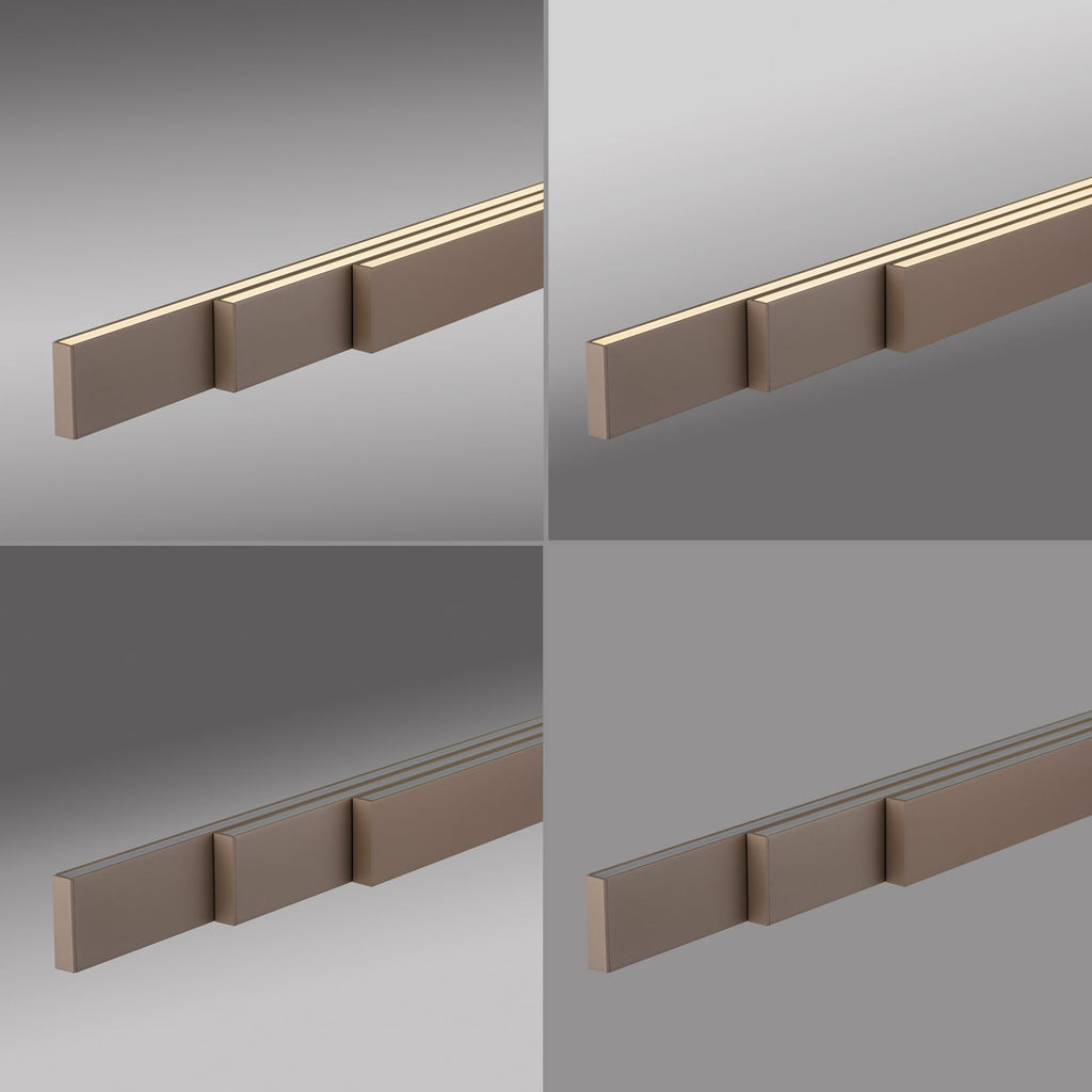LED pendellampe Adriana Square bronse lysbilde