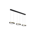LED pendellampe Aerial 3-lys messing/svart dimbar forfra