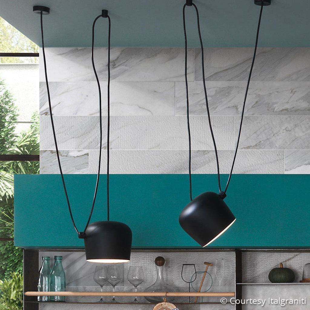 LED pendellampe Aim Small dimbar svart Ø17 cm 12W bakside