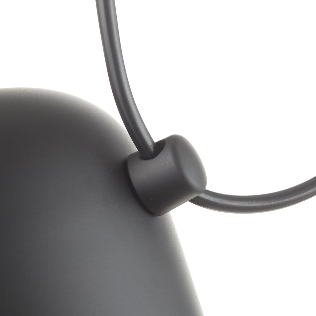 LED pendellampe Aim Small dimbar svart Ø17 cm 12W kabeldetalj