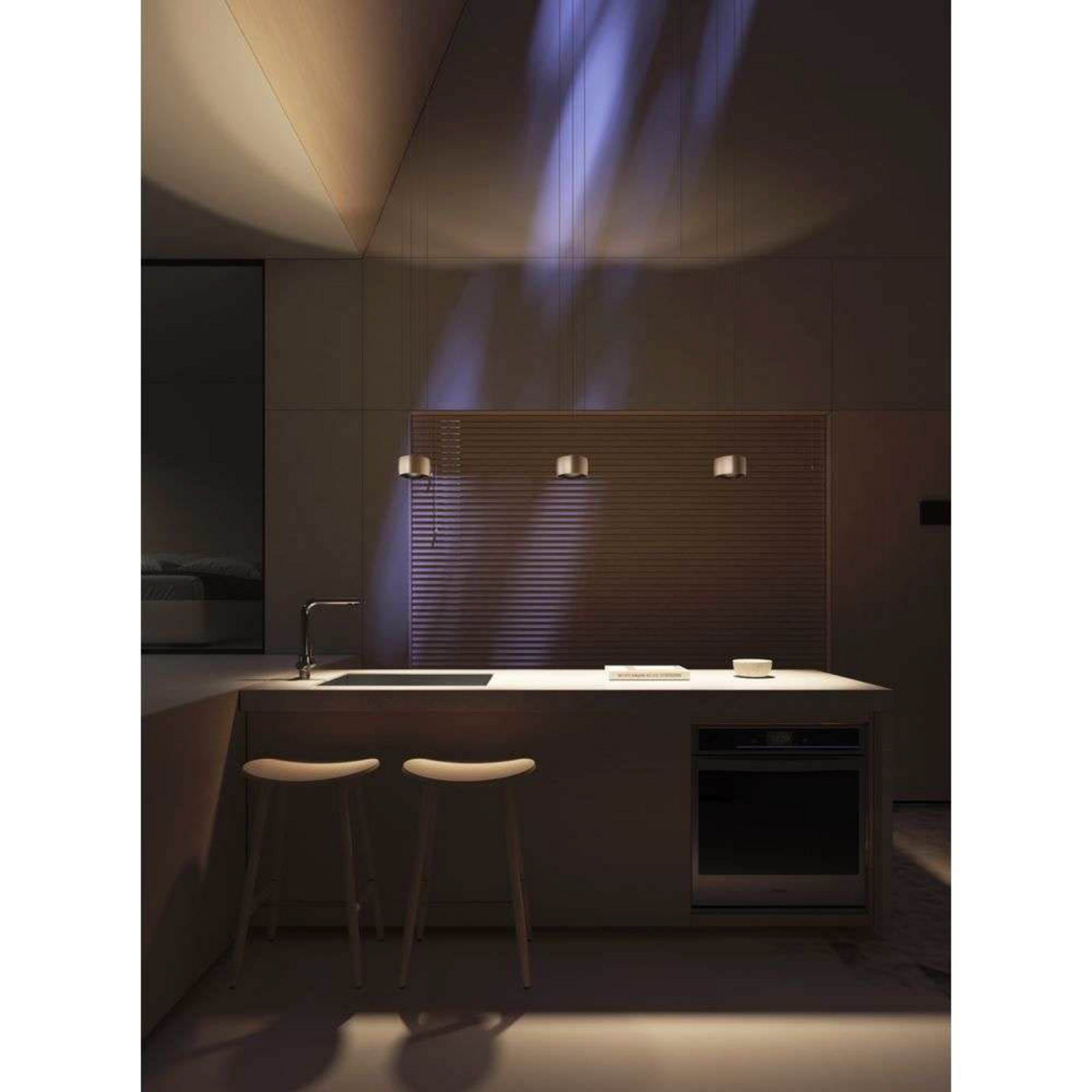 Nærbilde av LED pendellampe Air aluminium dimbar 20W 2700K
