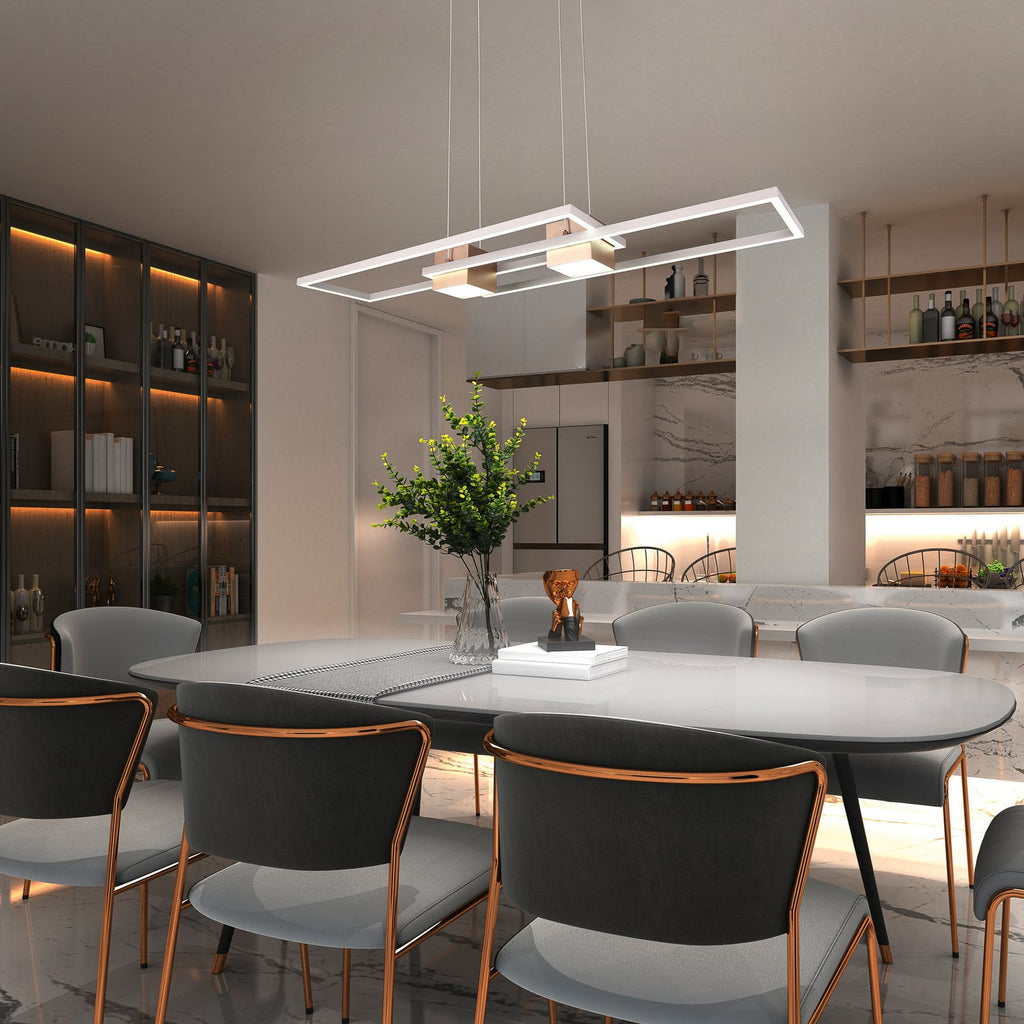 LED pendellampe Albany brun 100x28 cm bakside