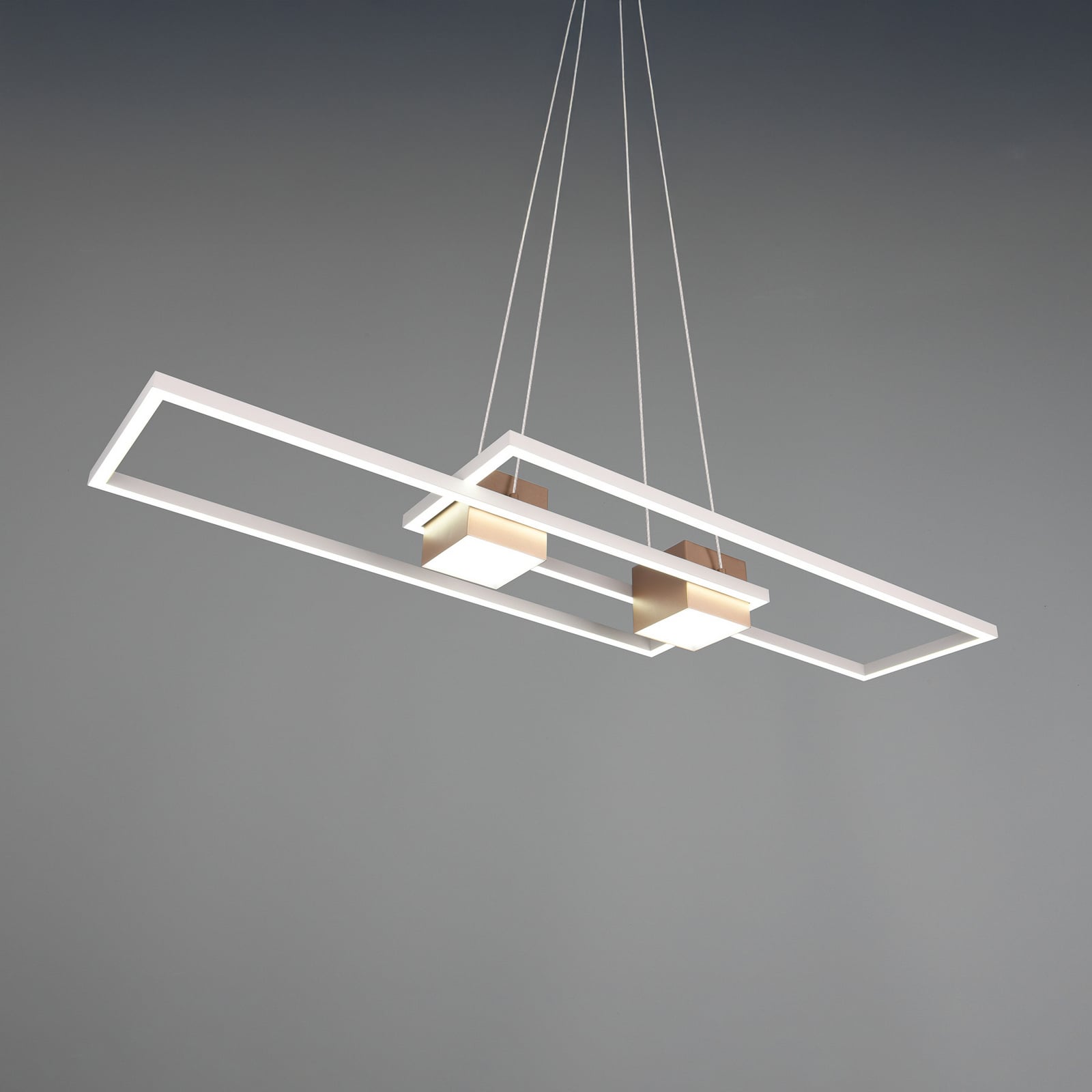LED pendellampe Albany brun 100x28 cm med dimmer funksjon
