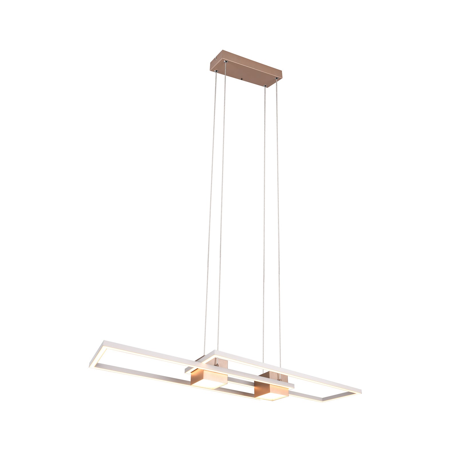 LED pendellampe Albany brun 100x28 cm detalj av fjernkontroll