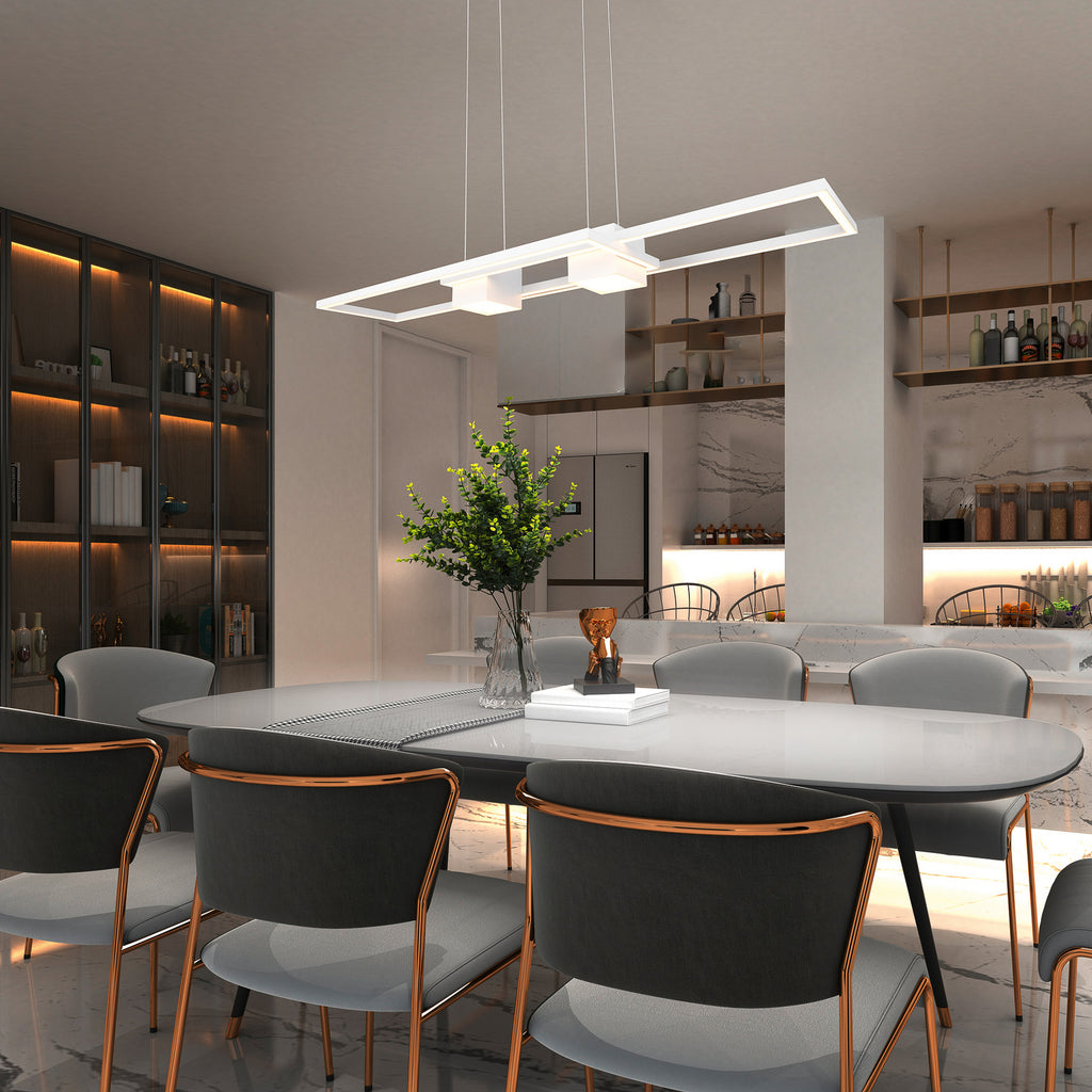 LED pendellampe Albany CCT dimbar hvit 100x28 cm bakside