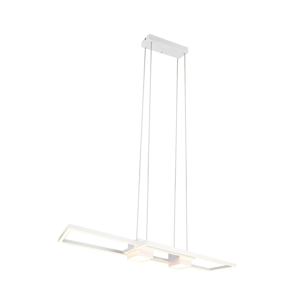 LED pendellampe Albany CCT dimbar hvit 100x28 cm detalj av fjernkontroll