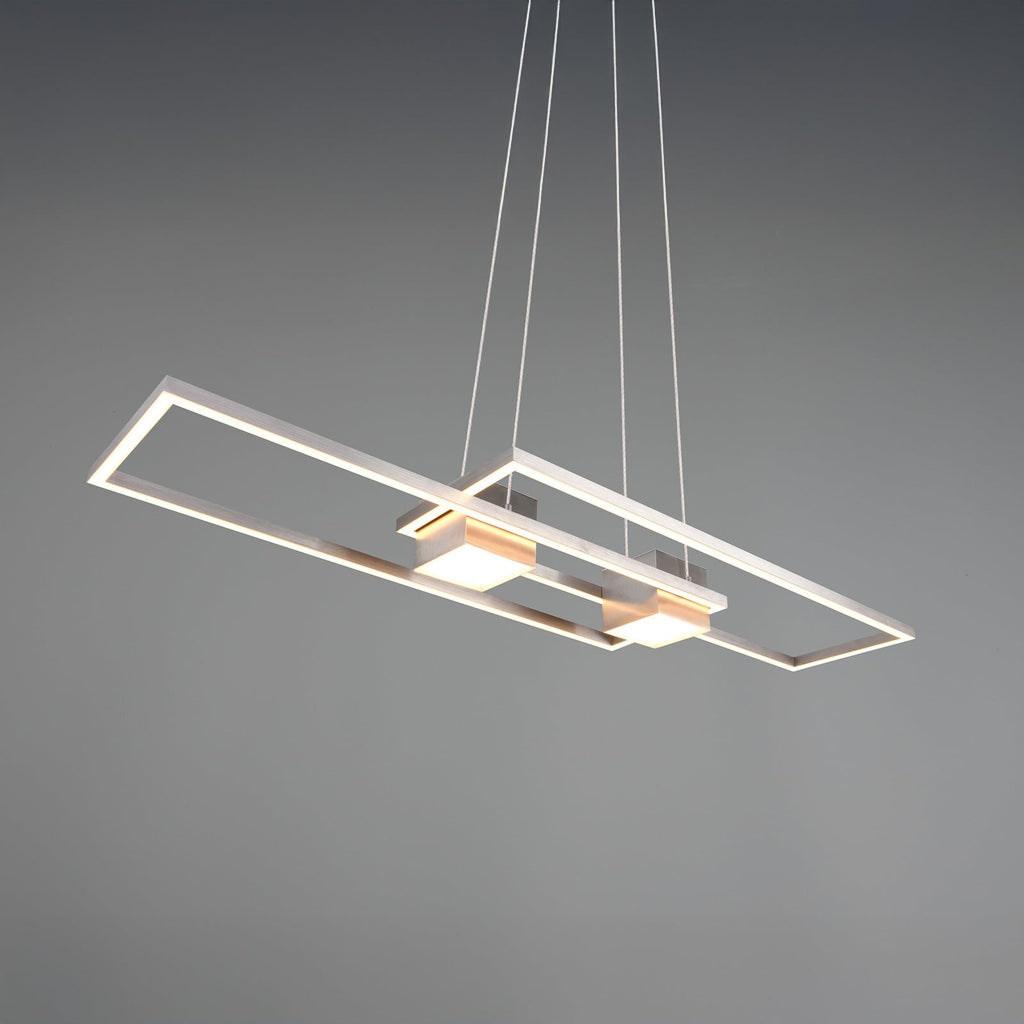 Detalj av LED pendellampe Albany matt nikkel
