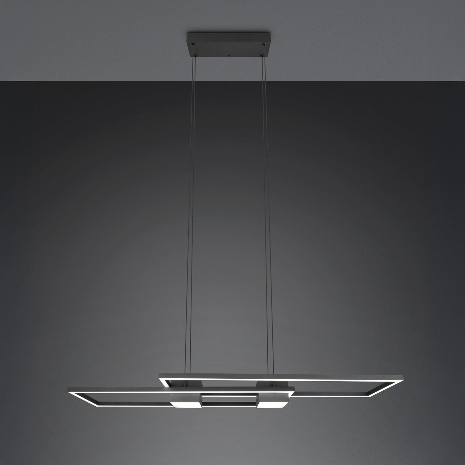 LED pendellampe Albany svart matt 100x28 cm bakside