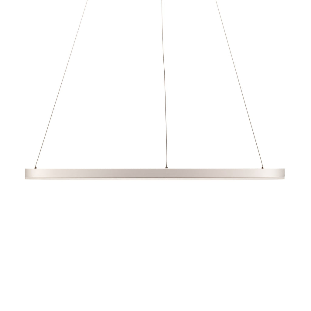 LED pendellampe Albiona dimbar hvit ring Ø80 cm nærbilde av LED-lys