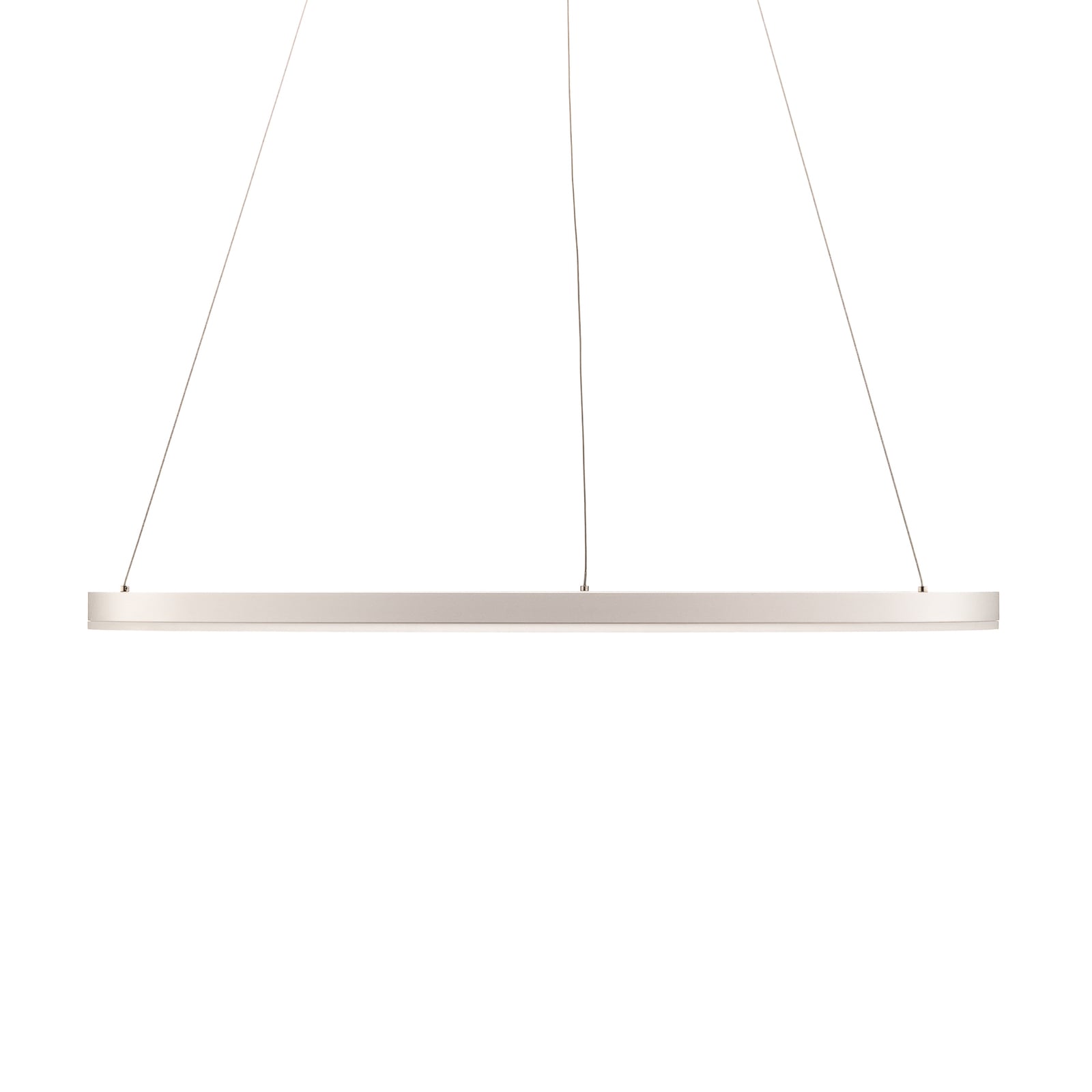 LED pendellampe Albiona dimbar hvit ring Ø80 cm nærbilde av LED-lys
