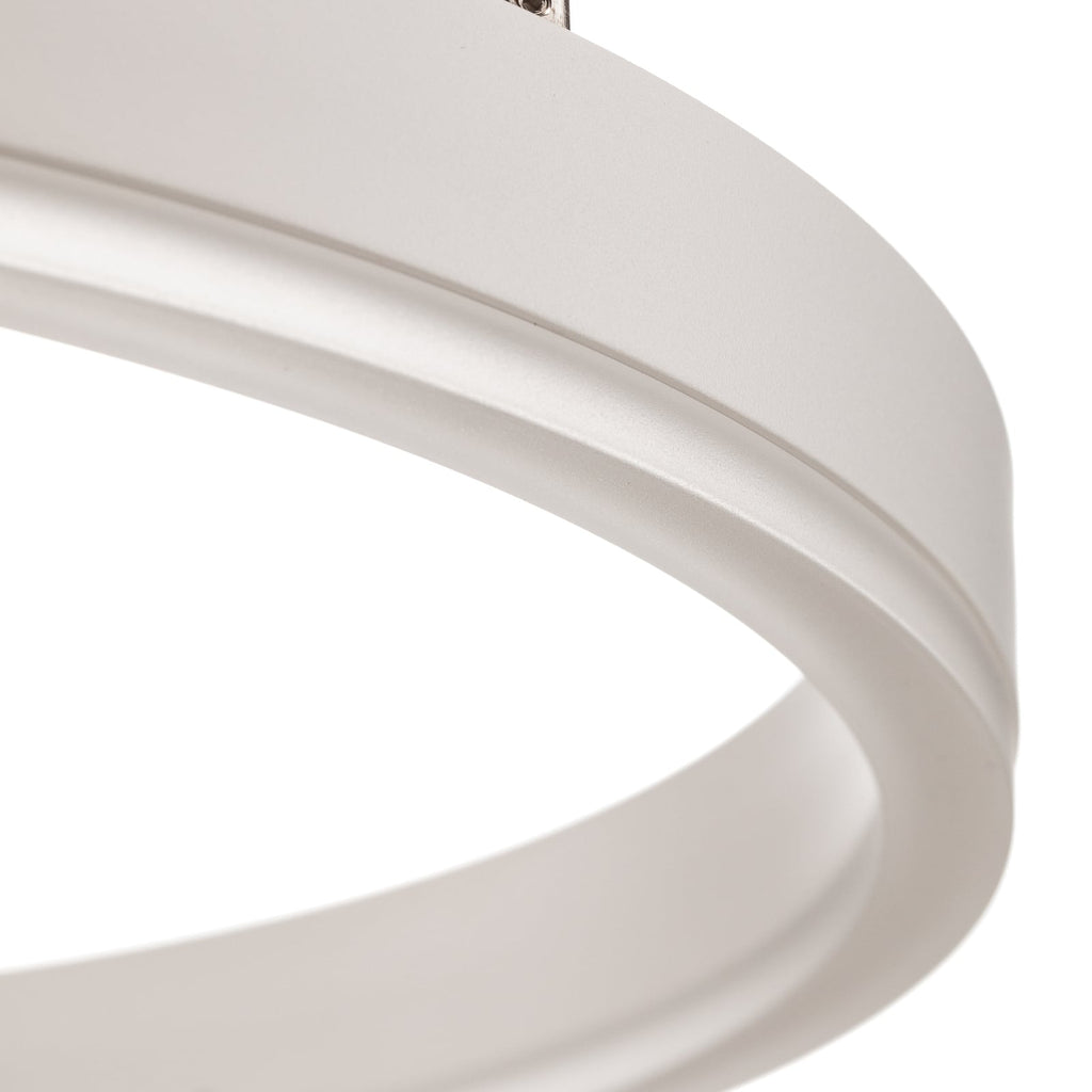 LED pendellampe Albiona ringformet hvit dimbar Ø40 cm lampeprofil