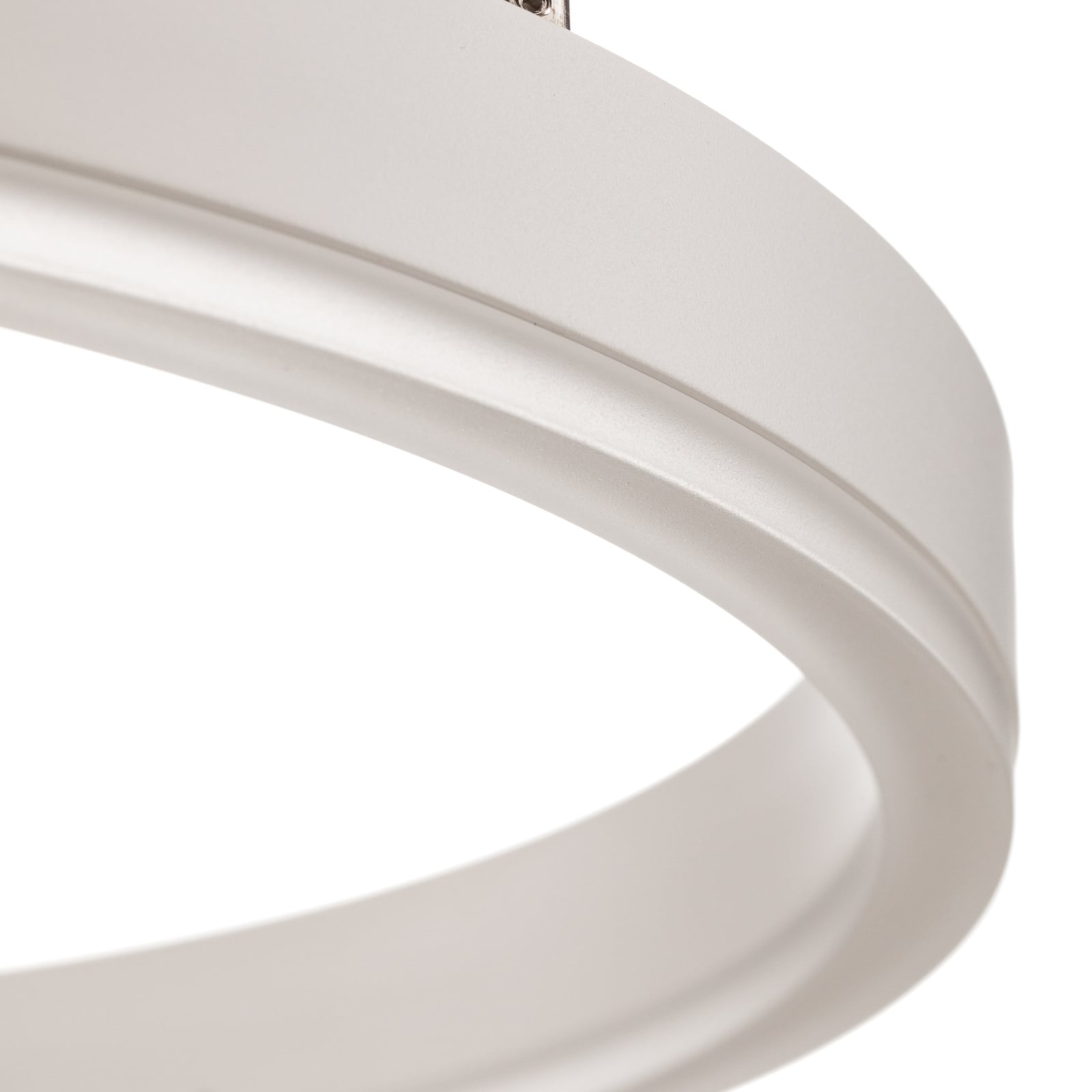 LED pendellampe Albiona ringformet hvit dimbar Ø40 cm lampeprofil