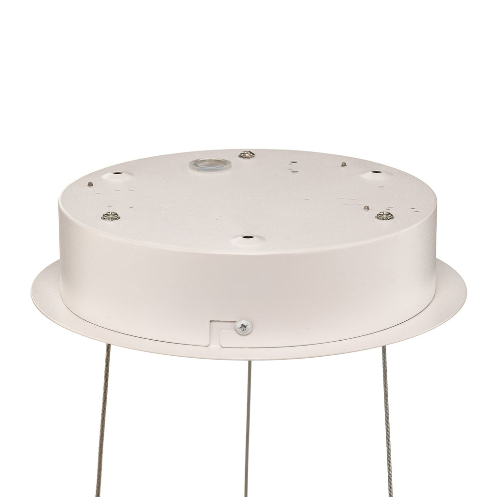 LED pendellampe Albiona ringformet hvit dimbar Ø40 cm helhetlig bilde