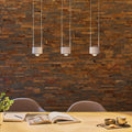 LED pendellampe Aldan 3-lys dimbar aluminium 67 cm forfra