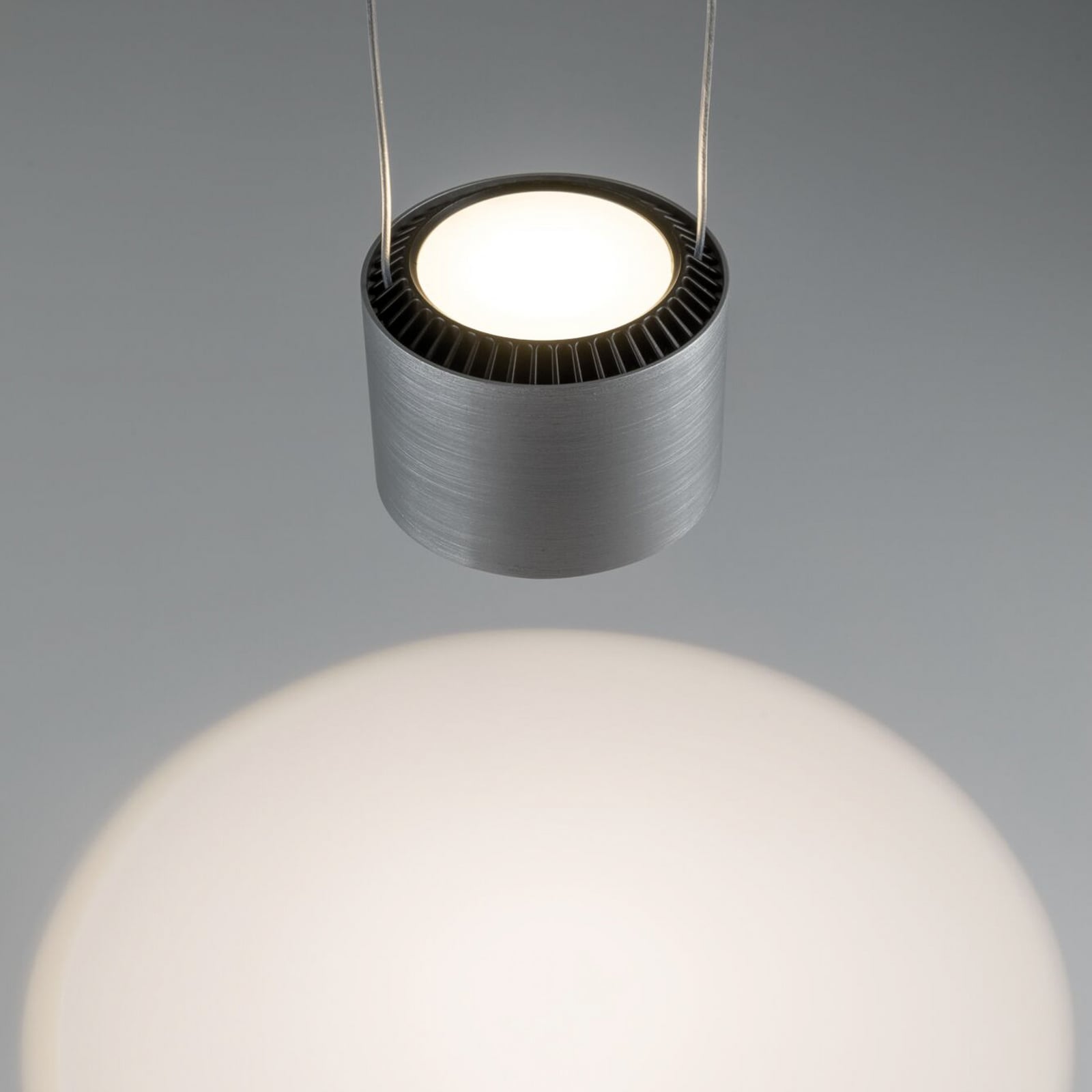 LED pendellampe Aldan 3-lys dimbar aluminium 67 cm justerbar høyde