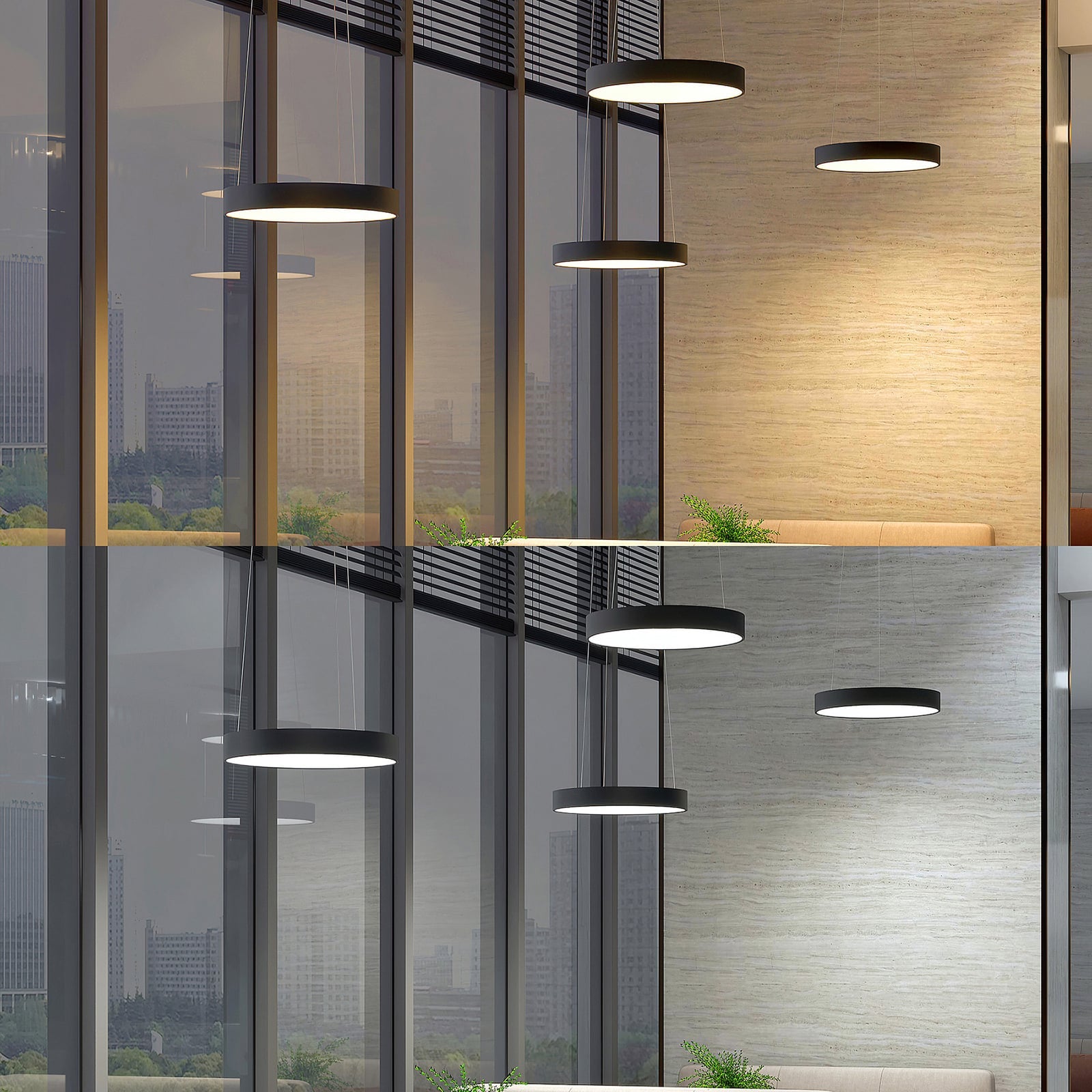 LED pendellampe Aleksi dimbar svart detalj