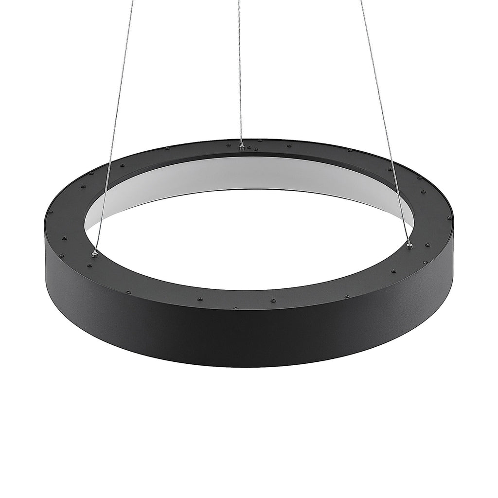 LED pendellampe Aleksi dimbar svart lysdetalj