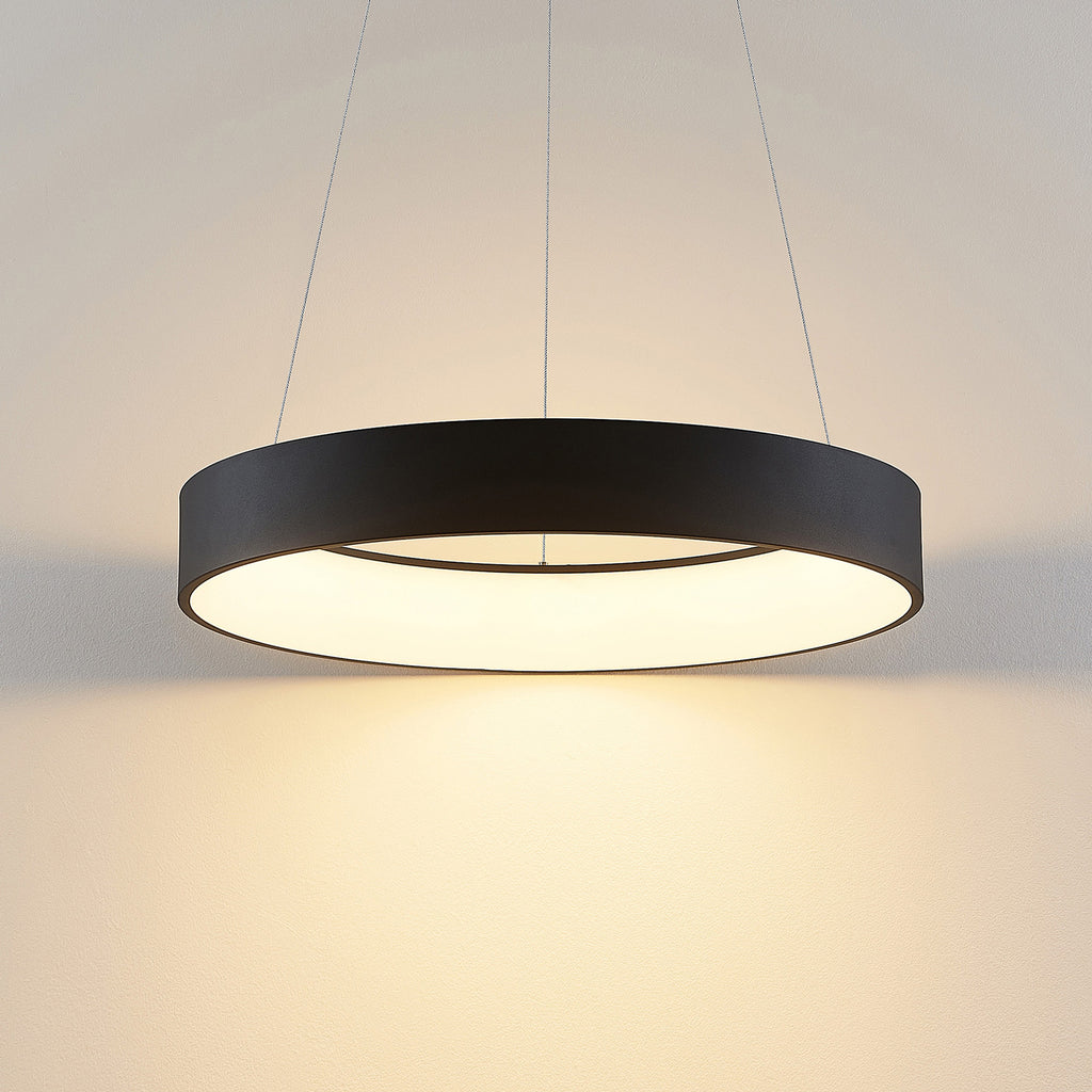LED pendellampe Aleksi dimbar svart side