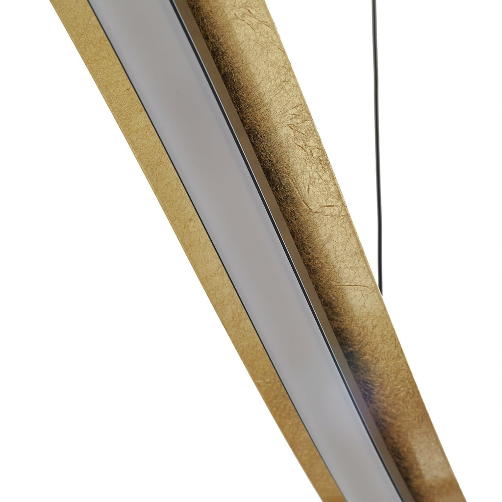 LED pendellampe Alevia dimbar CCT svart/gull 100 cm side