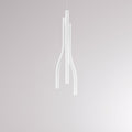 LED pendellampe Algae M 3-lys aluminium hvit 2700K fra siden